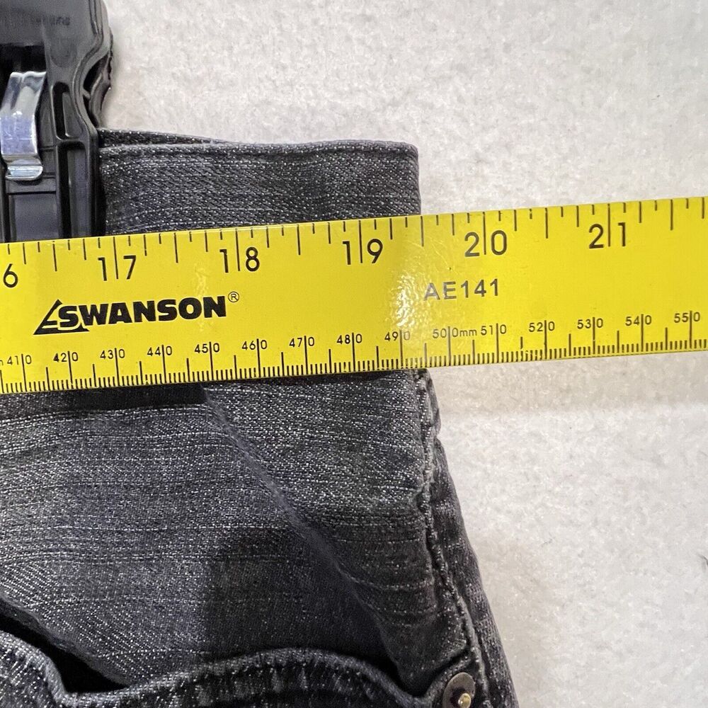 Levis Mens 505 Jeans 38 X 32 Black Fade Straight - Picture 4 of 9